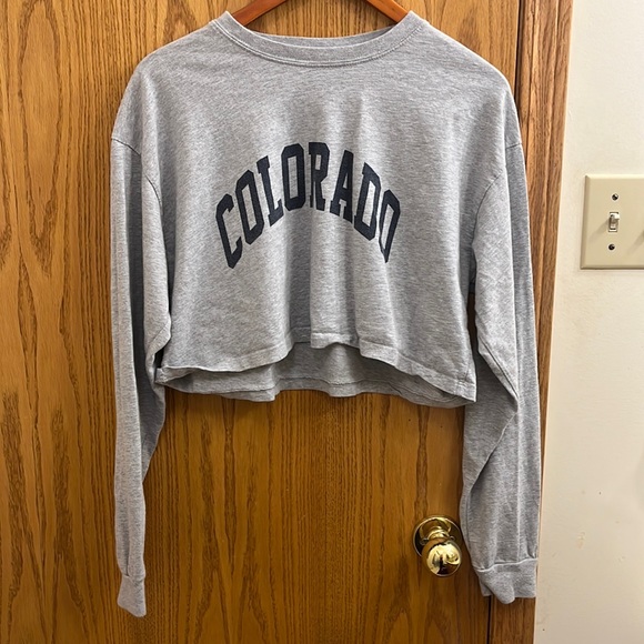Brandy Melville Colorado Grey Long sleeve top - Picture 2 of 8